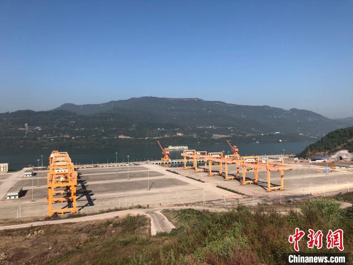 图为重庆万州新田枢纽港项目。　钟旖 摄