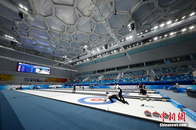 “水立方”如今已是“冰立方”。<a target='_blank' href='http://www.chinanews.com/'>中新社</a>记者 韩海丹 摄 点击进入下一页