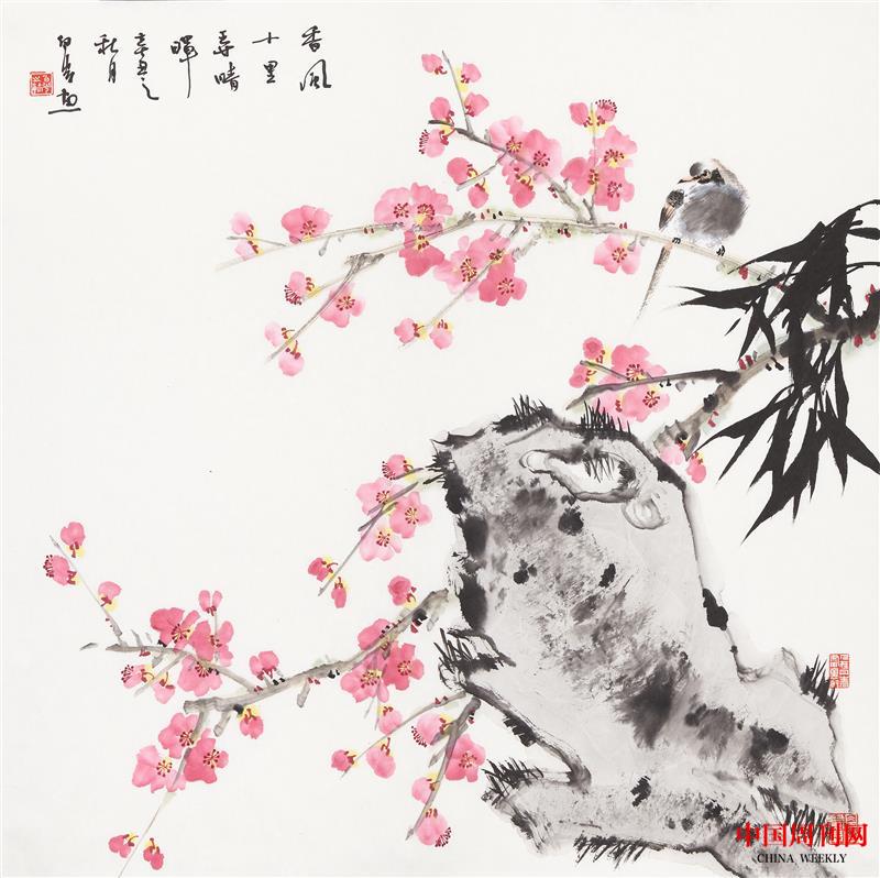 白光作品  香风十里弄晴晖  68x68cm 2021作.jpg